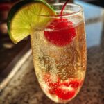 New Year’s Eve Cherry Lime Champagne Cooler