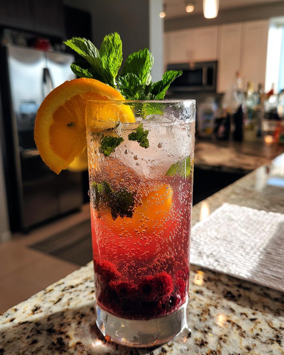 New Year’s Eve Chilled Citrus Berry Fizz - detail 2