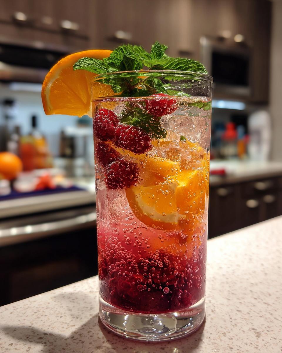 New Year’s Eve Chilled Citrus Berry Fizz - detail 3
