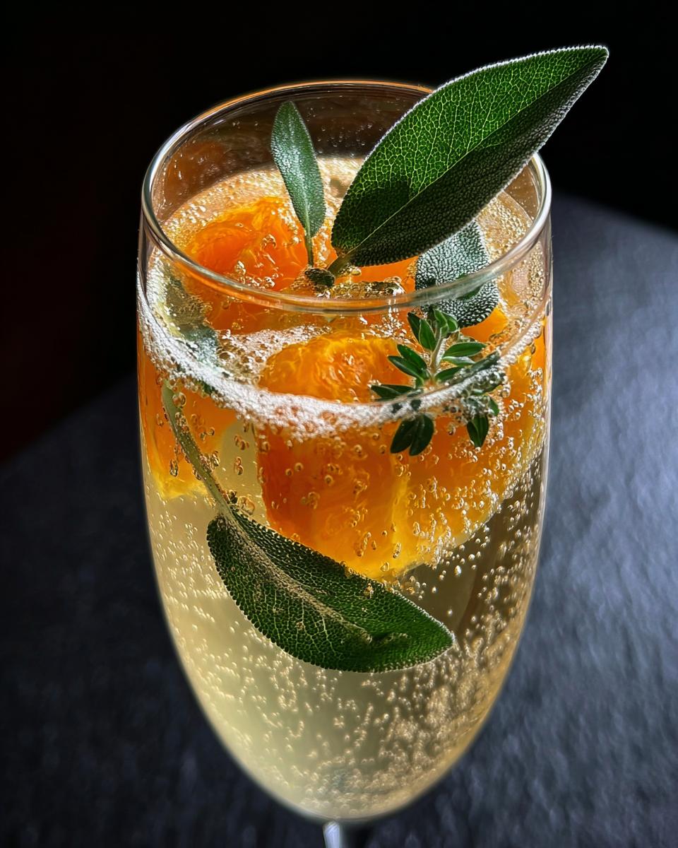 New Year’s Eve Citrus Sage Champagne Punch - detail 1