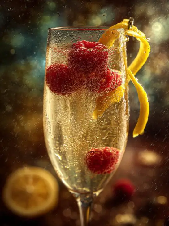 New Year’s Eve Elderflower Champagne Cocktail