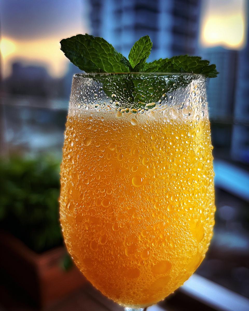 New Year’s Eve Frozen Mango Bellini - detail 1