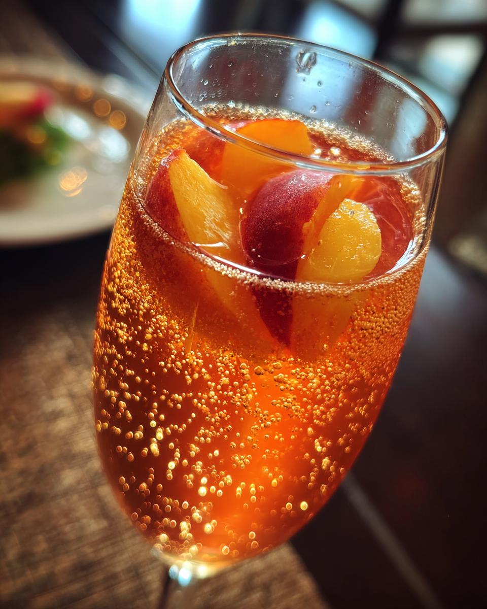 New Year’s Eve Ginger Peach Prosecco - detail 1