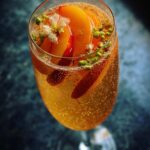 New Year’s Eve Ginger Peach Prosecco