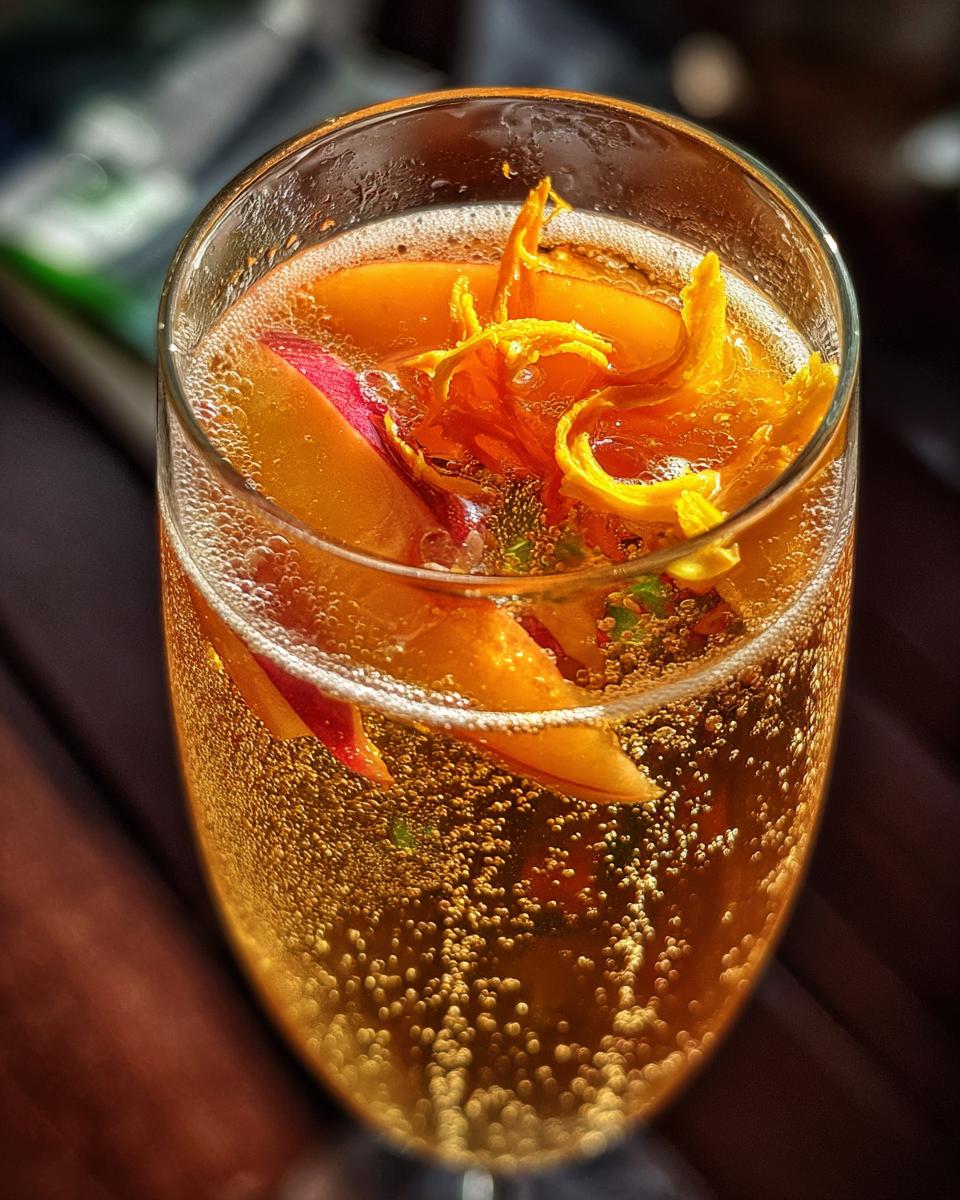 New Year’s Eve Ginger Peach Prosecco - detail 2