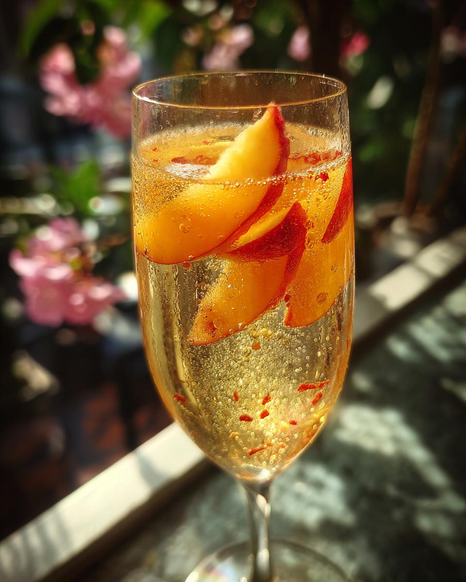 New Year’s Eve Ginger Peach Prosecco - detail 4