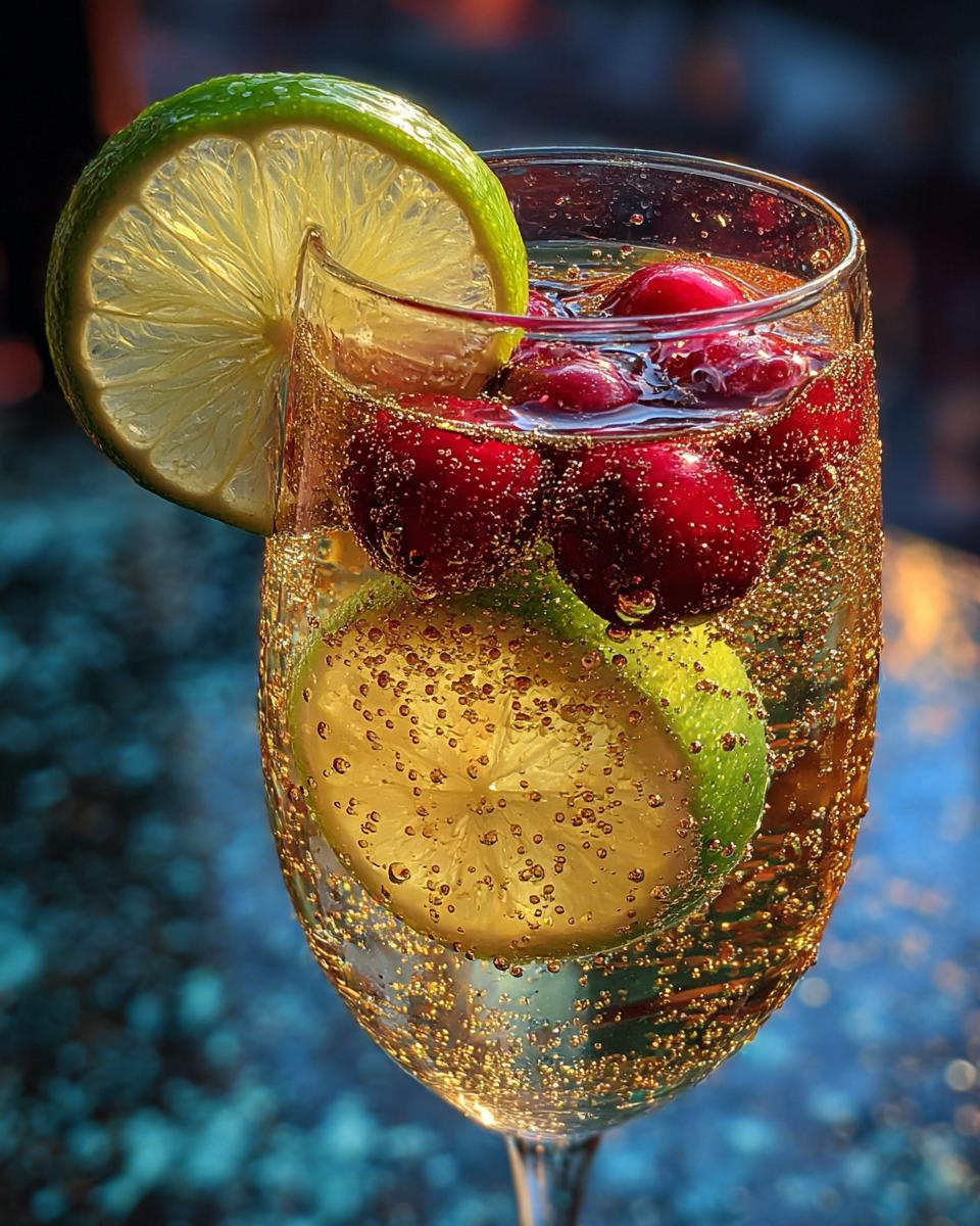 New Year’s Eve Gold Glitter Mocktail - detail 1