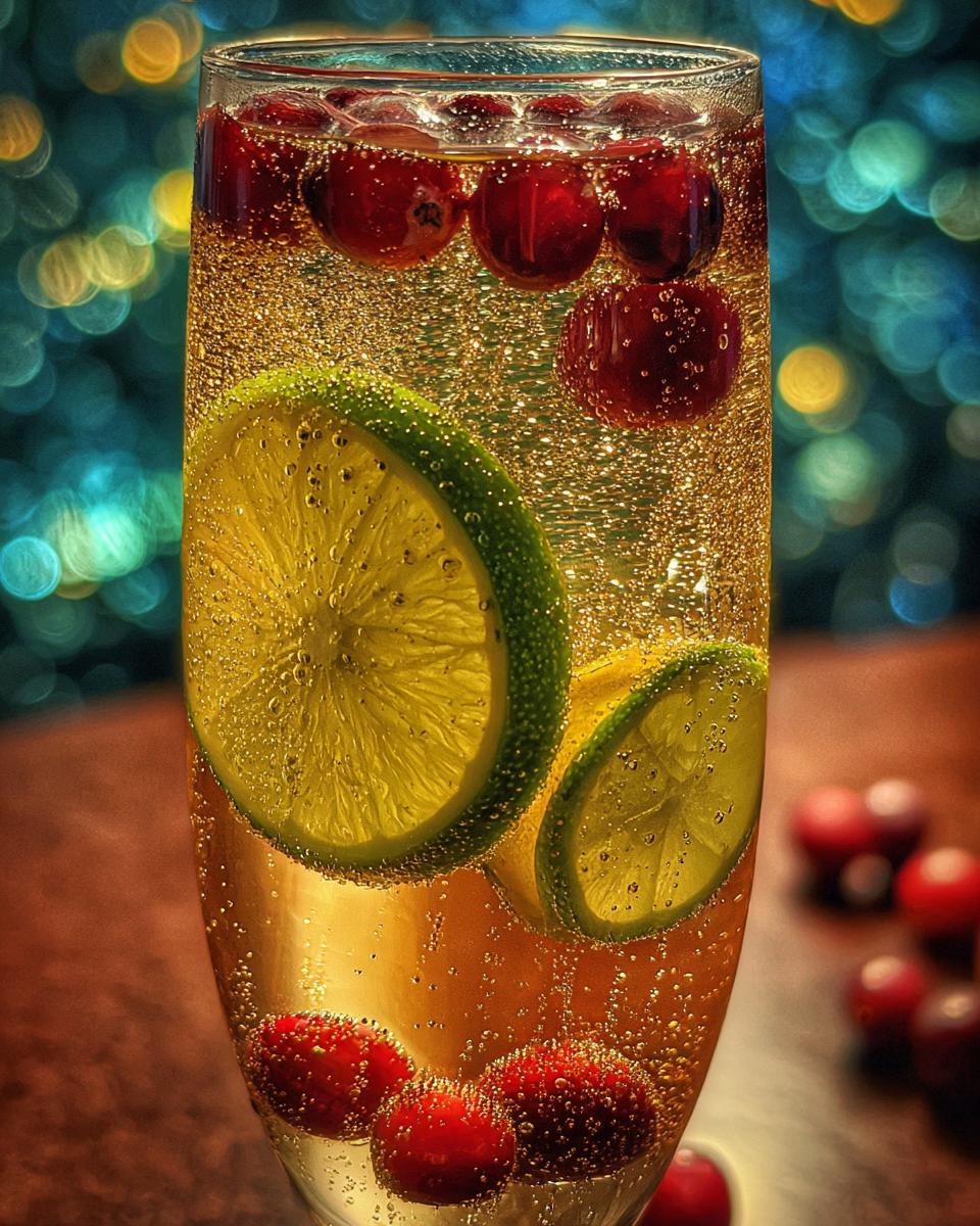 New Year’s Eve Gold Glitter Mocktail - detail 2