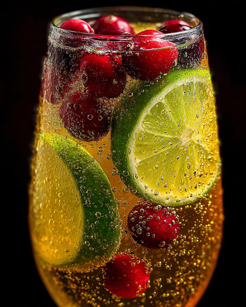 New Year’s Eve Gold Glitter Mocktail - detail 3