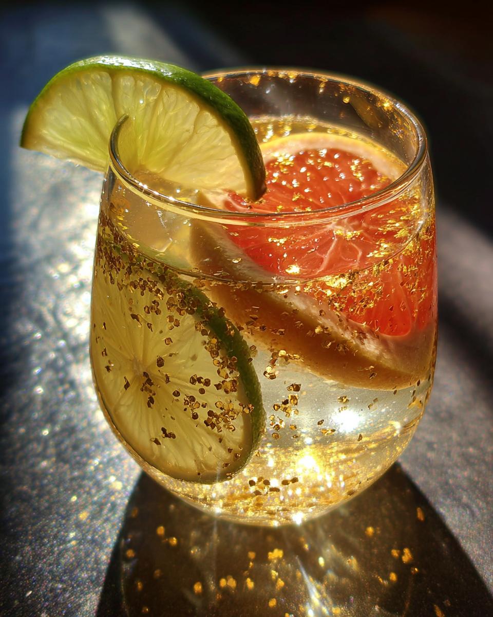 New Year’s Eve Golden Citrus Paloma - detail 2