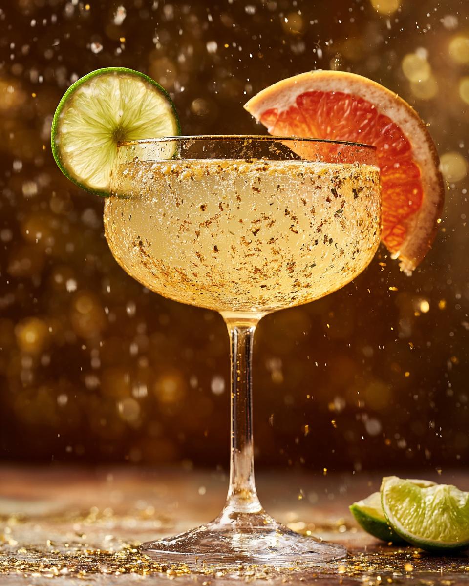 New Year’s Eve Golden Citrus Paloma - detail 4