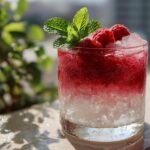 New Year’s Eve Icy Coconut Raspberry Cooler