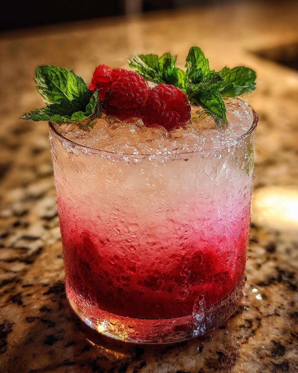 New Year’s Eve Icy Coconut Raspberry Cooler - detail 2