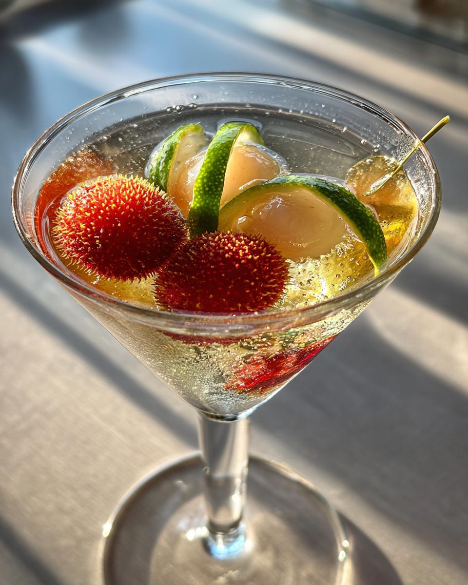 New Year’s Eve Lychee Champagne Martini - detail 2