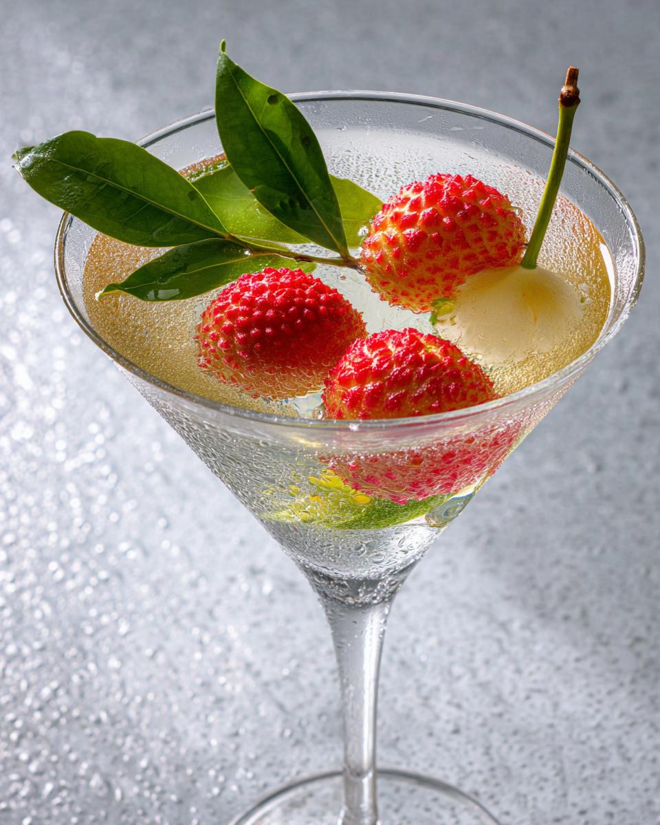 New Year’s Eve Lychee Champagne Martini - detail 3