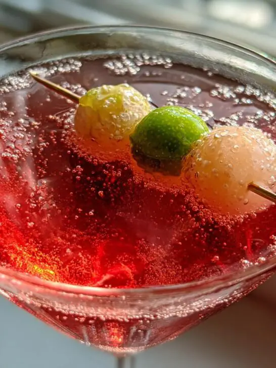 New Year’s Eve Lychee Champagne Martini