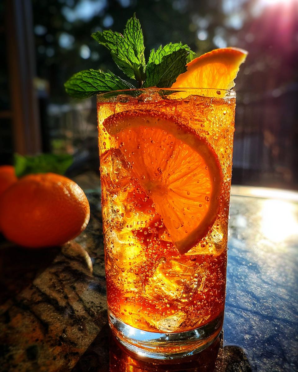 New Year’s Eve Mandarin Orange Sparkler - detail 1