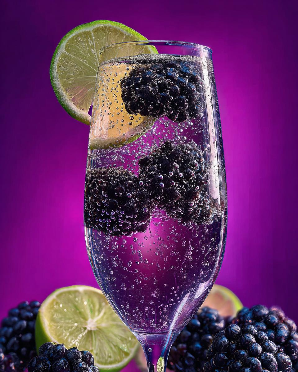 New Year’s Eve Midnight Blackberry Fizz - detail 3