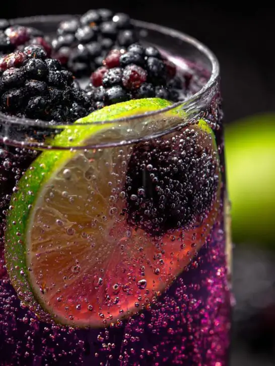 New Year’s Eve Midnight Blackberry Fizz