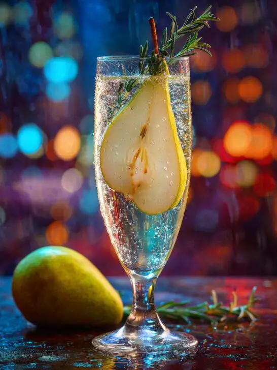 New Year’s Eve Pear & Prosecco Fizz