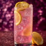 New Year’s Eve Pink Lemonade Glitter Mocktail