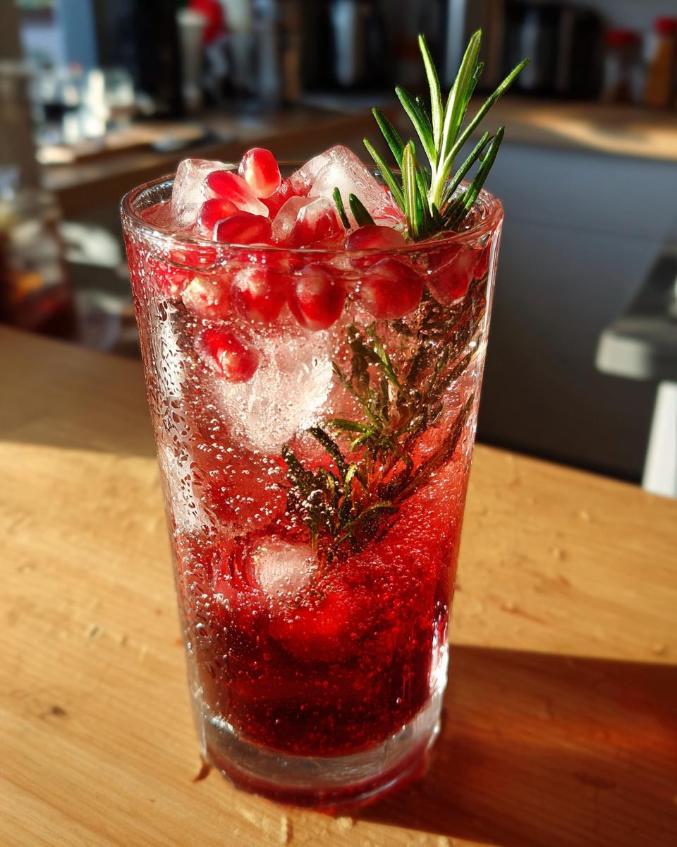 New Year’s Eve Pomegranate Rosemary Spritzer - detail 1