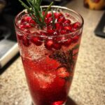 New Year’s Eve Pomegranate Rosemary Spritzer