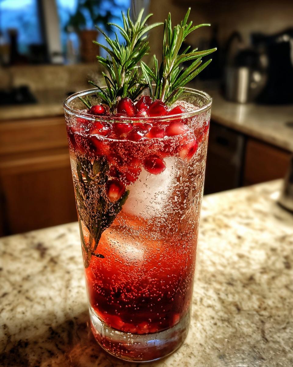 New Year’s Eve Pomegranate Rosemary Spritzer - detail 2
