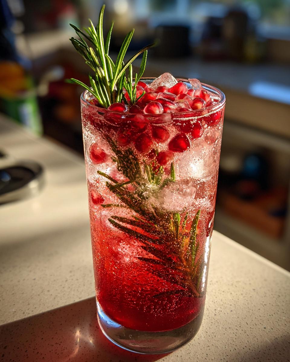 New Year’s Eve Pomegranate Rosemary Spritzer - detail 3