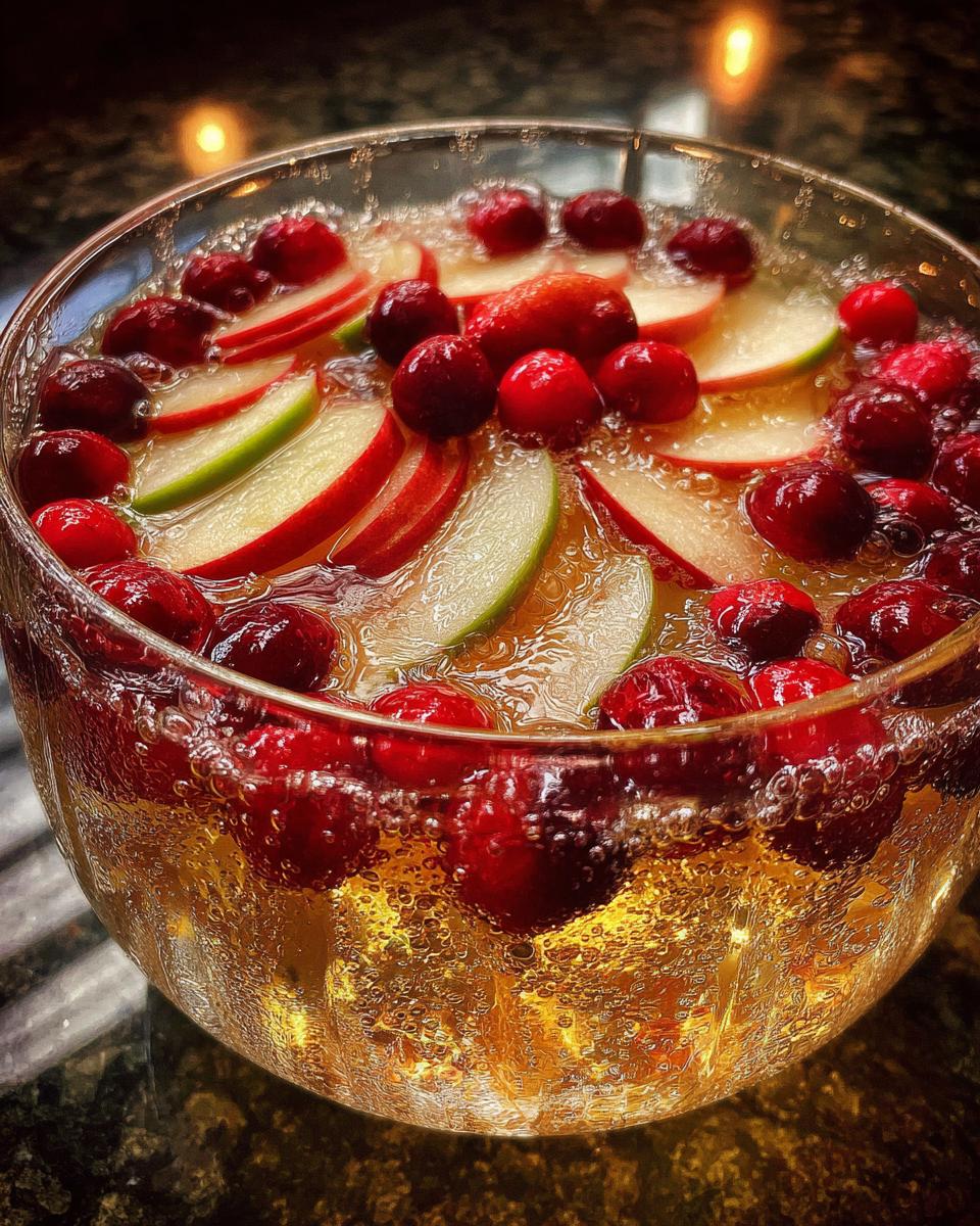 New Year’s Eve Sparkling Apple Ginger Punch - detail 1