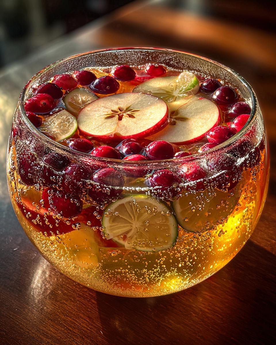 New Year’s Eve Sparkling Apple Ginger Punch - detail 2