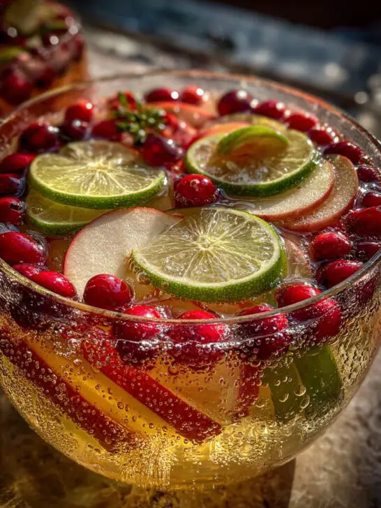 New Year’s Eve Sparkling Apple Ginger Punch