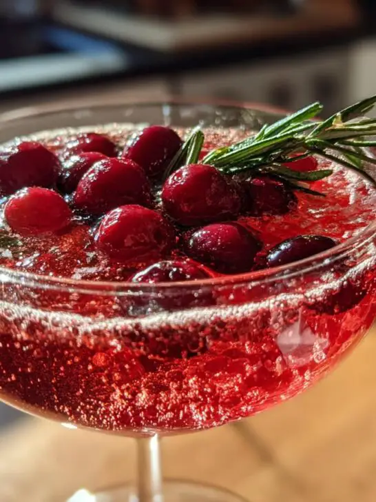 New Year’s Eve Sparkling Cranberry Gin Cocktail