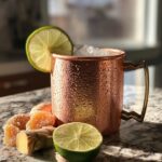 New Year’s Eve Spicy Ginger Champagne Mule