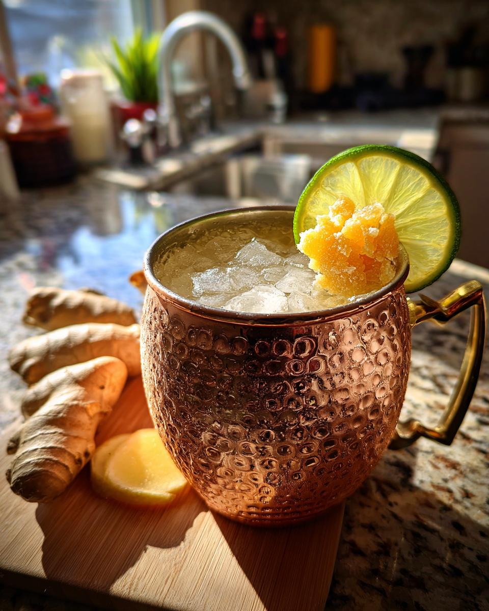 New Year’s Eve Spicy Ginger Champagne Mule - detail 2