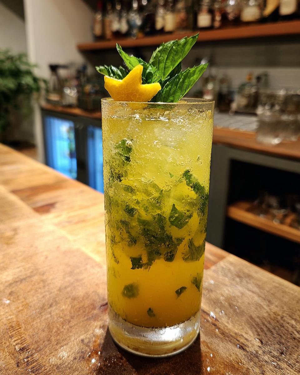 New Year’s Eve Starfruit & Basil Spritz - detail 1