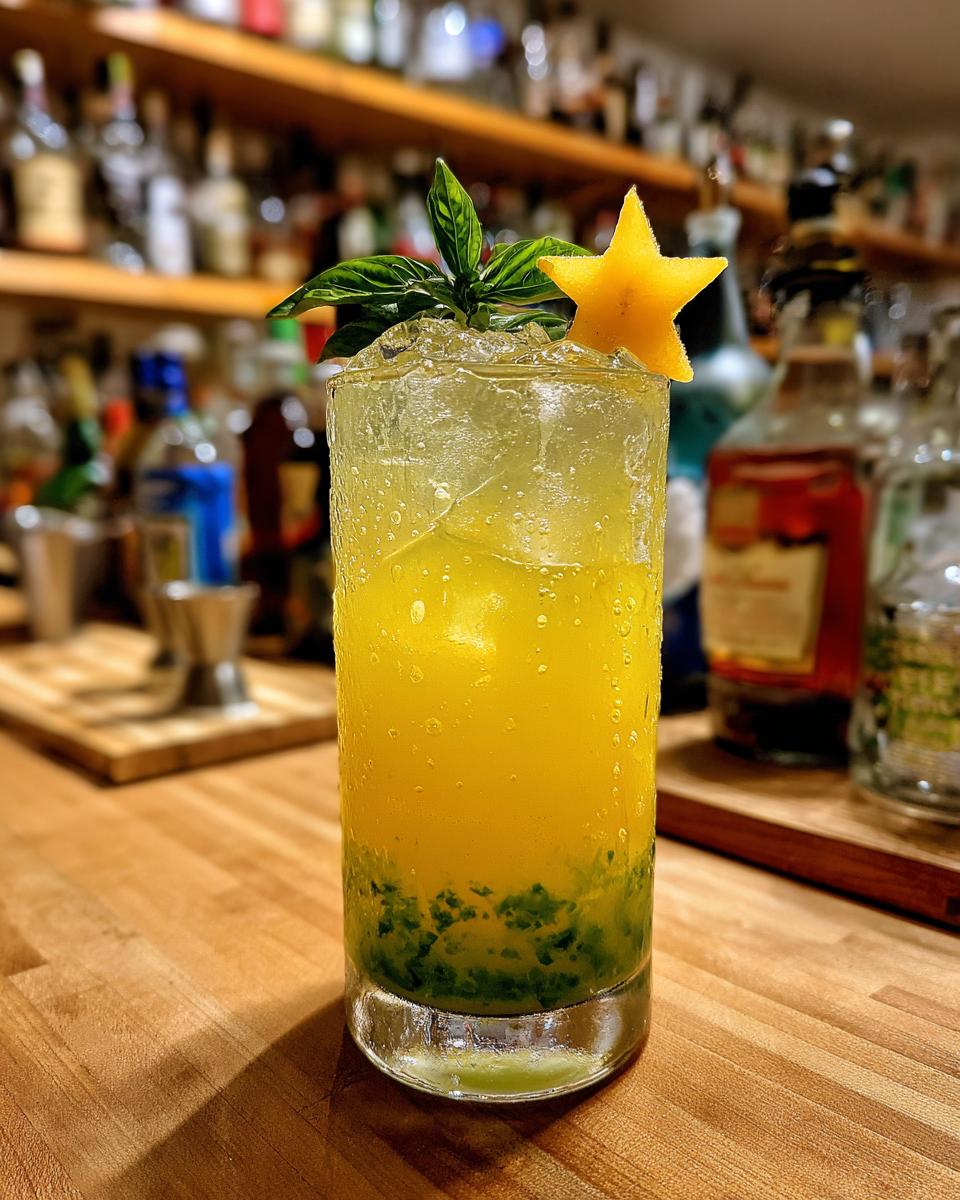 New Year’s Eve Starfruit & Basil Spritz - detail 3