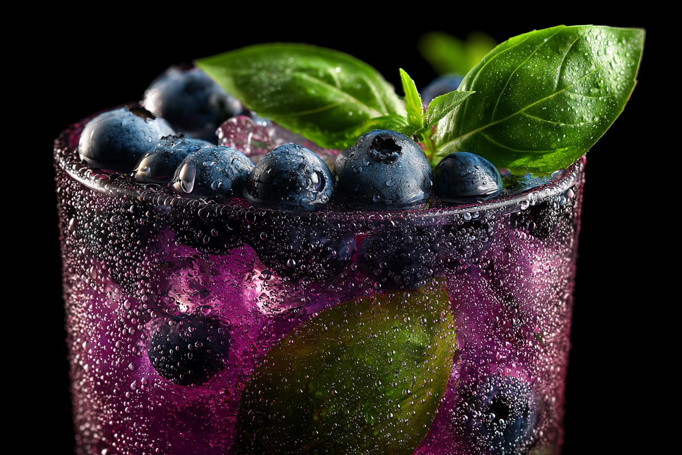 Summer Party Blueberry Basil Smash (Mocktail) - detail 1