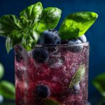 Summer Party Blueberry Basil Smash (Mocktail)
