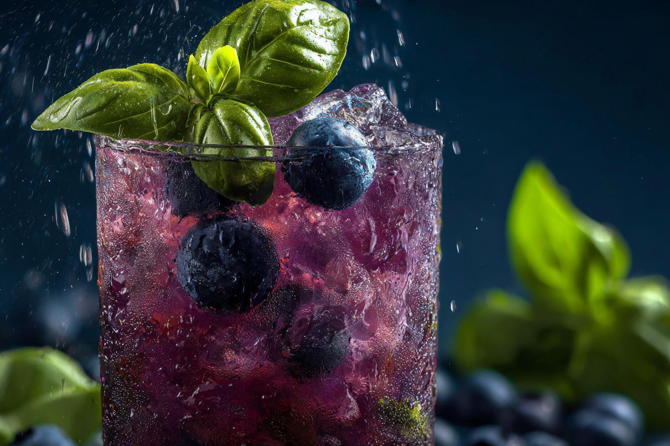 Summer Party Blueberry Basil Smash (Mocktail) - detail 2