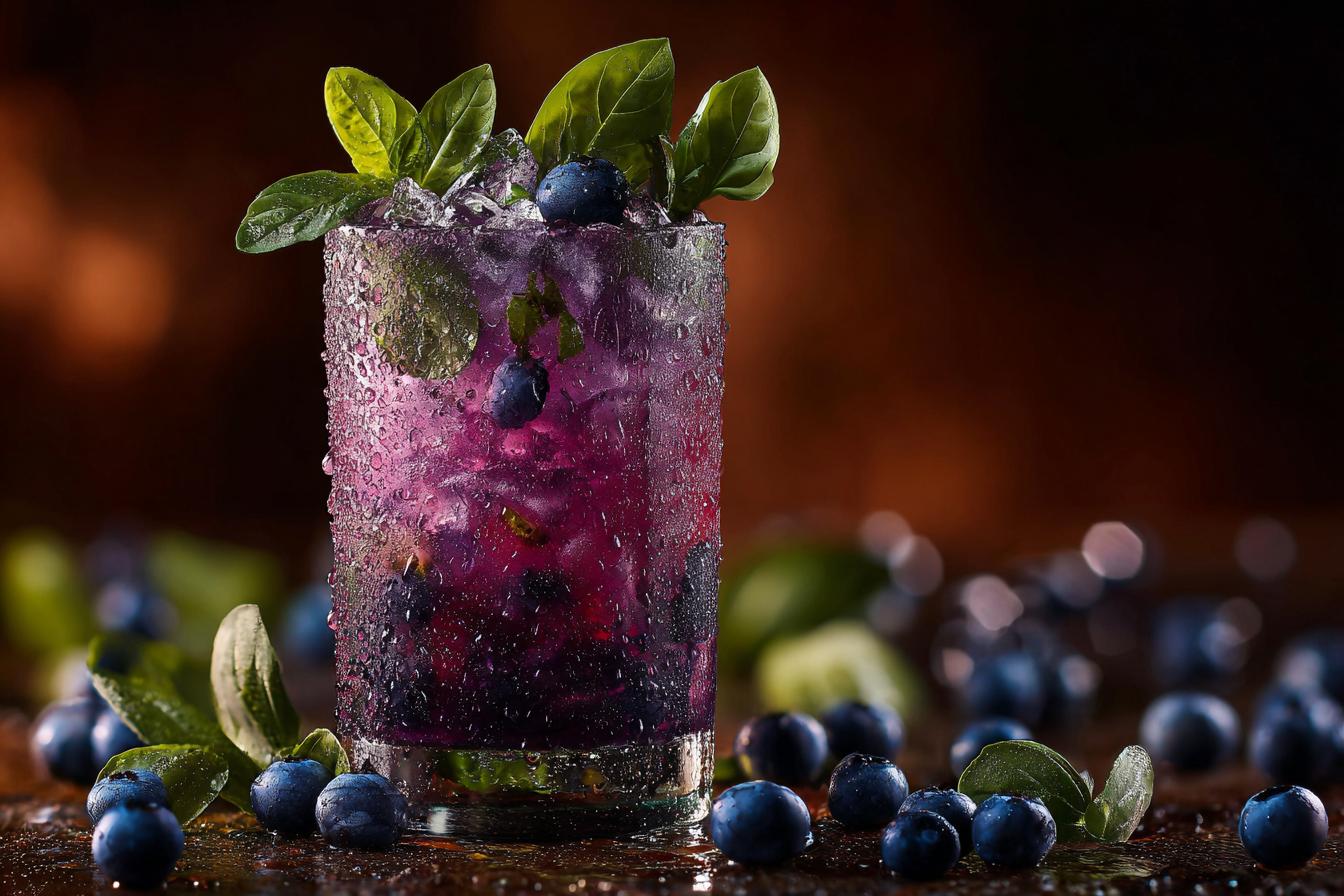 Summer Party Blueberry Basil Smash (Mocktail) - detail 3