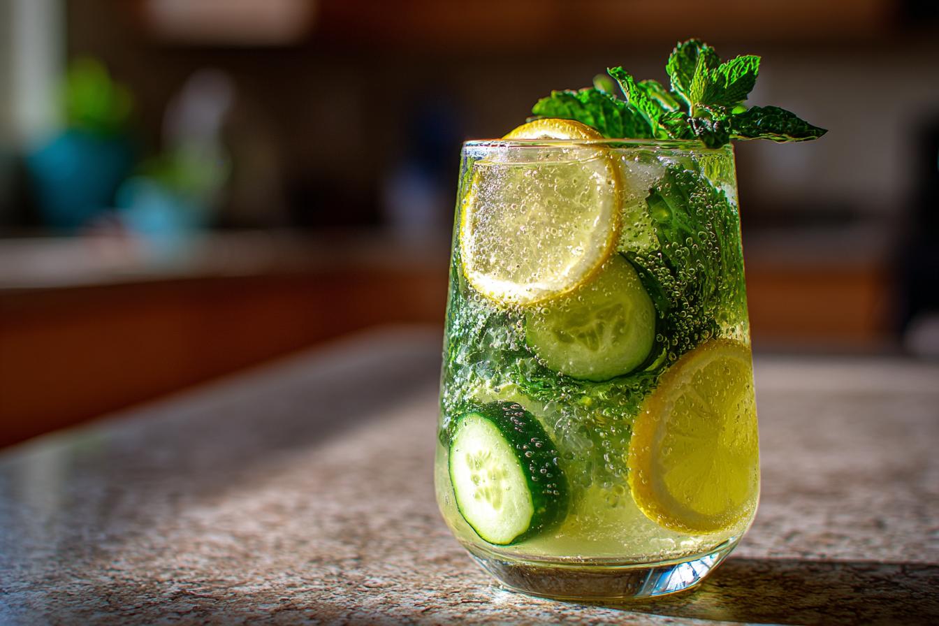Summer Party Cucumber Lemon Fizz (Mocktail) - detail 3