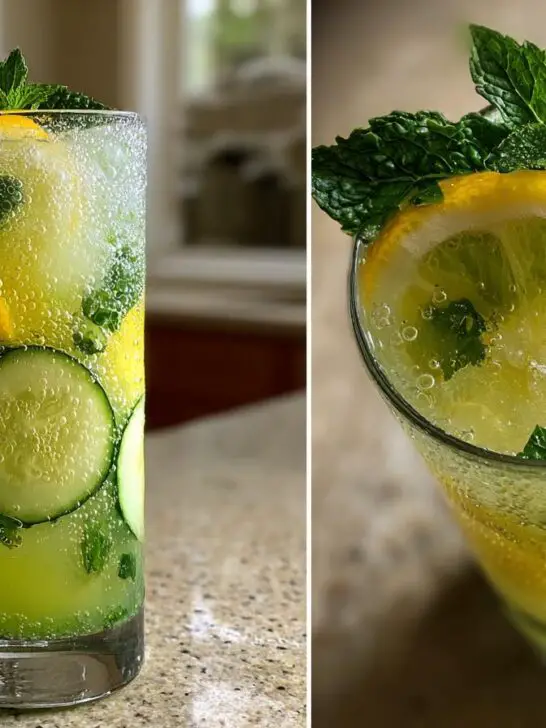 Summer Party Cucumber Lemon Fizz (Mocktail)