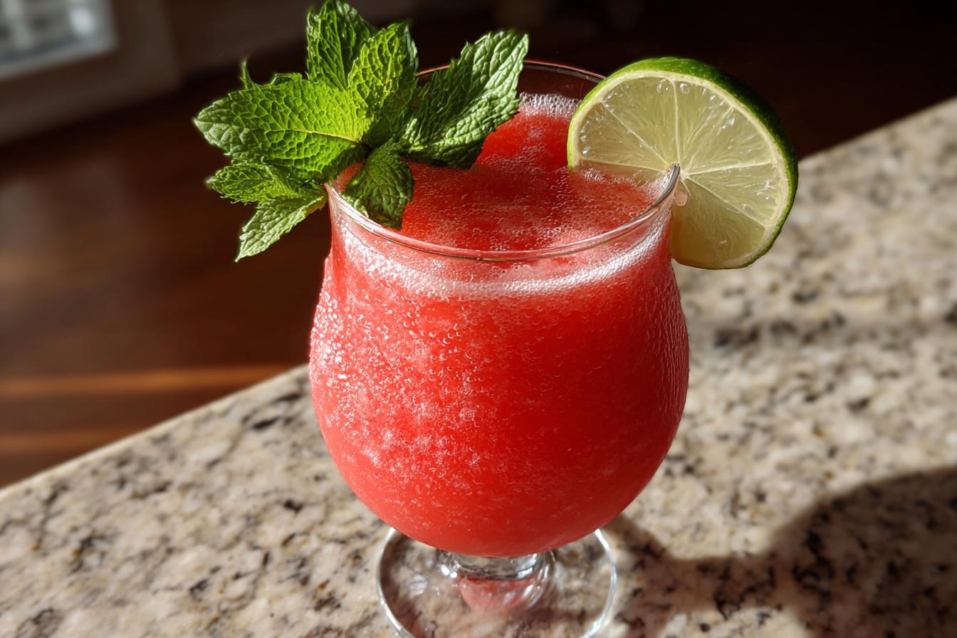 Summer Party Frozen Strawberry Coconut Drink - detail 1