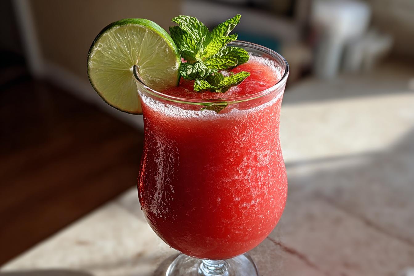 Summer Party Frozen Strawberry Coconut Drink - detail 2