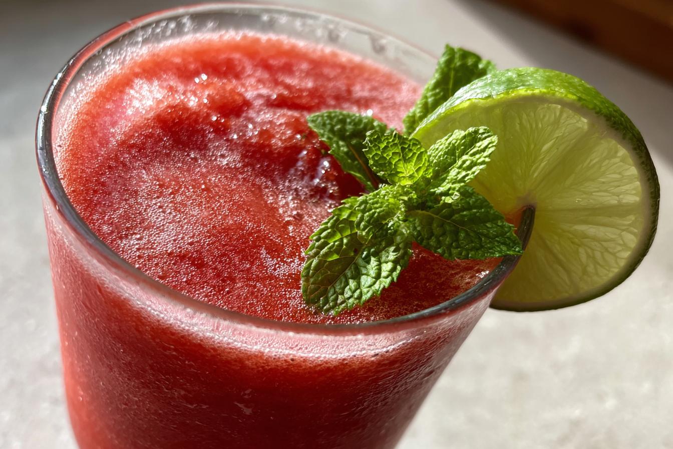 Summer Party Frozen Strawberry Coconut Drink - detail 3