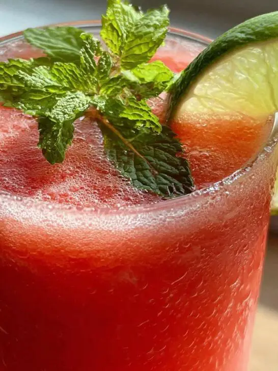Summer Party Frozen Strawberry Coconut Drink