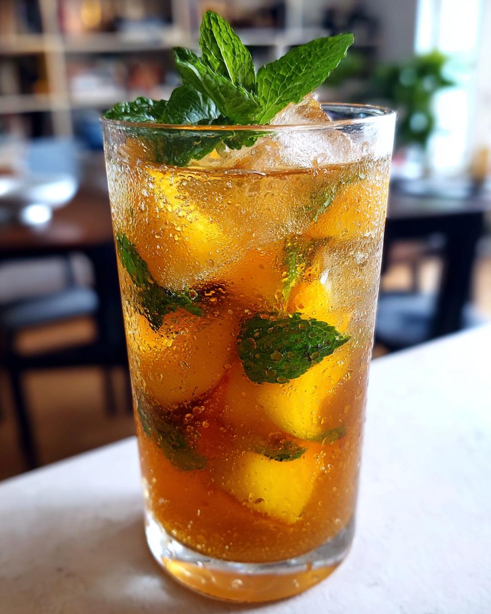 Summer Party Ginger Peach Iced Tea (Mocktail) - detail 1