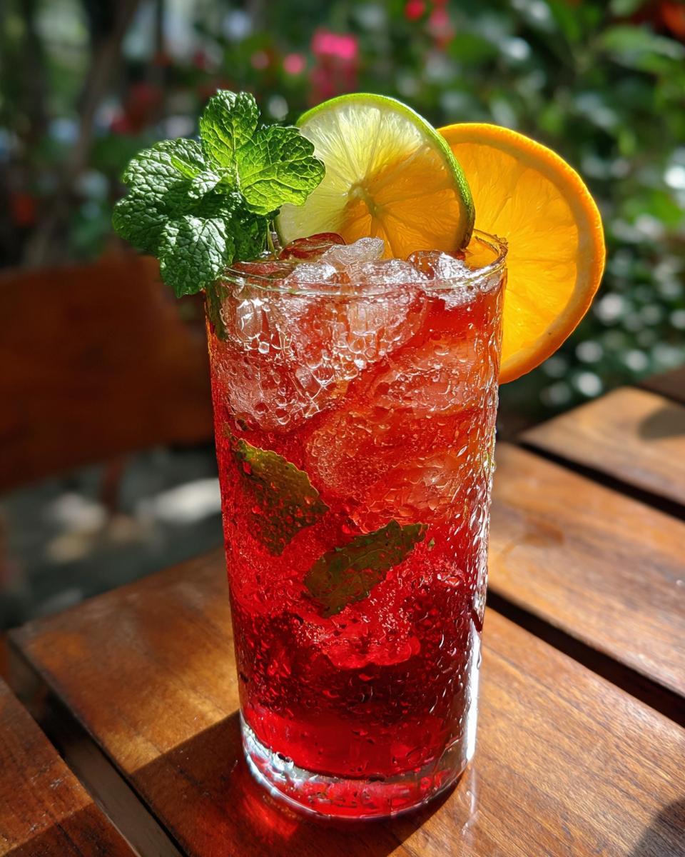 Summer Party Iced Hibiscus Punch (Mocktail) - detail 1