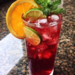Summer Party Iced Hibiscus Punch (Mocktail)